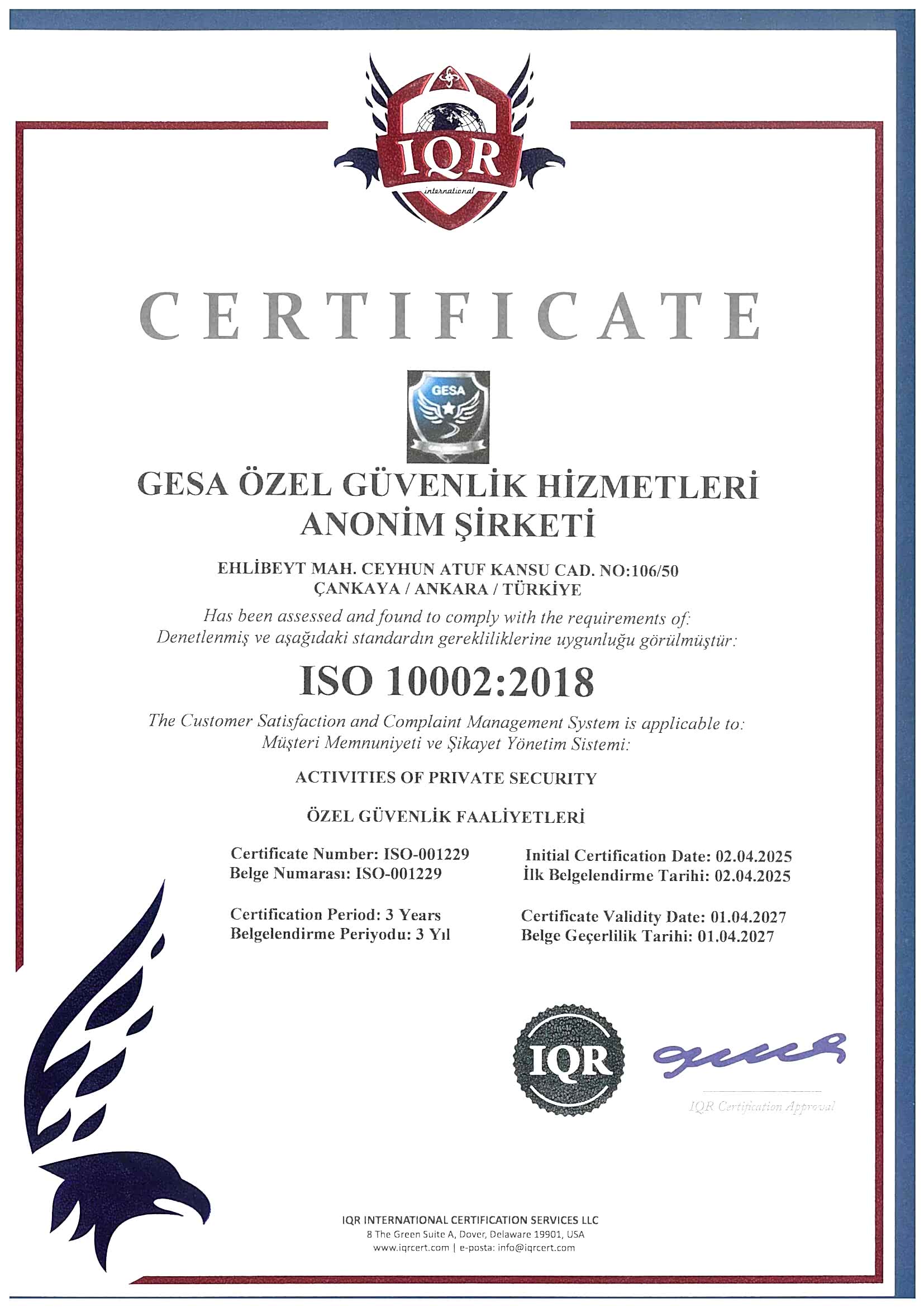Müşteri Memnuniyeti Yönetim Sistemi